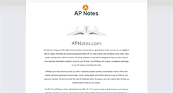 Desktop Screenshot of apnotes.com