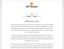 Tablet Screenshot of apnotes.com